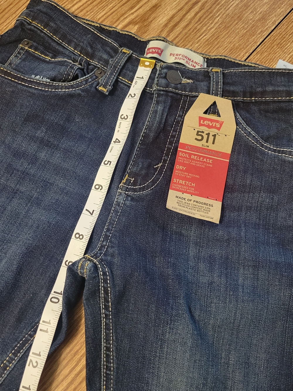 Levi's Kids 511 Slim Straight Jeans - Dark Blue - Picture 5 of 9